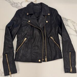 BlankNYC Life Changer Moto Jacket with Gold Zippers